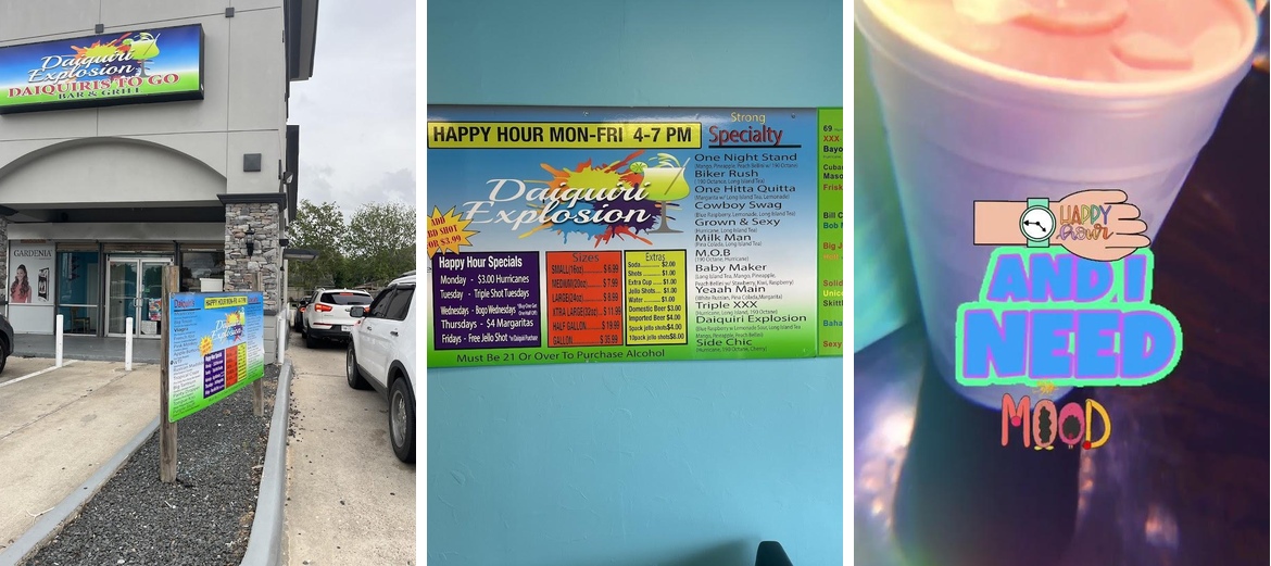 Daiquiri Explosion Bar and Grill Menu