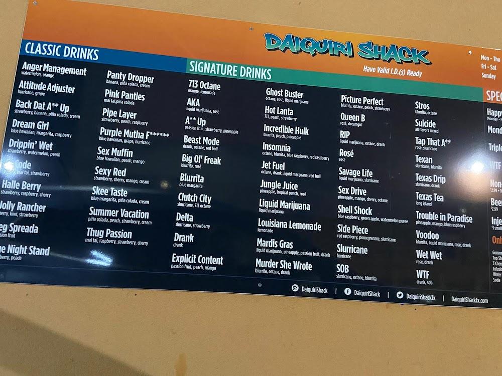 Daiquiri Explosion Bar and Grill Menu image 2